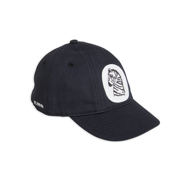 SS22 Zebra Patch Cap - Black Mini Rodini
