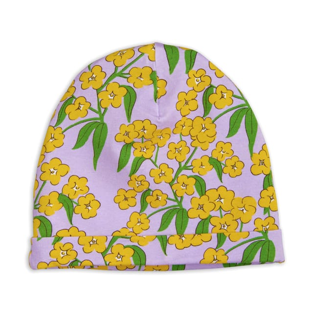 AW21 Alpine Flowers Aop Beanie Mössa - Purple Mini Rodini