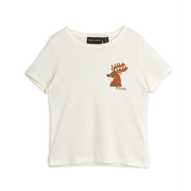 AW21 Deer Sp T-shirt - Offwhite Mini Rodini