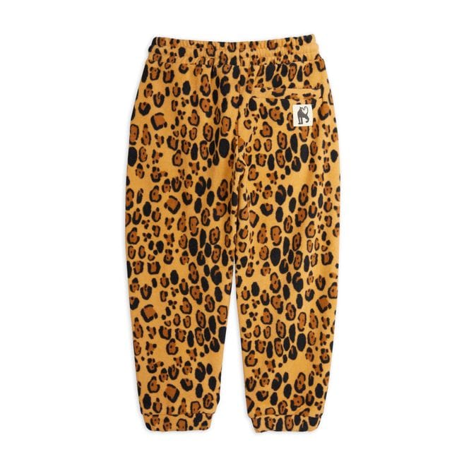Basic Leopard Fleecebyxor Mini Rodini