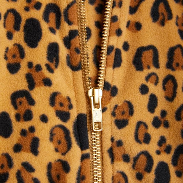 Basic Leopard Fleecejacka Mini Rodini