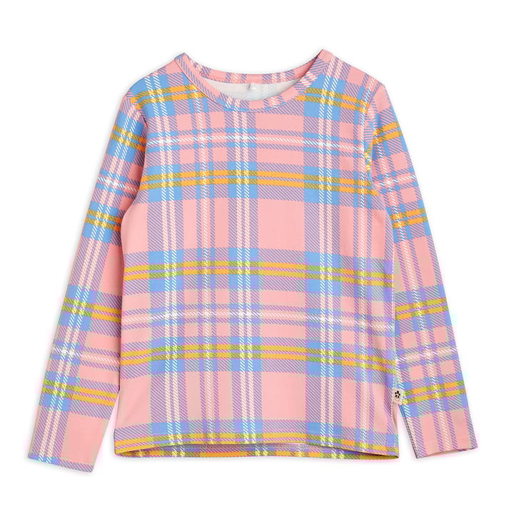 AW22 Check Aop Ls Tröja - Rosa Mini Rodini