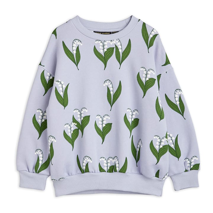AW22 Lily Of The Valley Aop Sweatshirt - Blå Mini Rodini