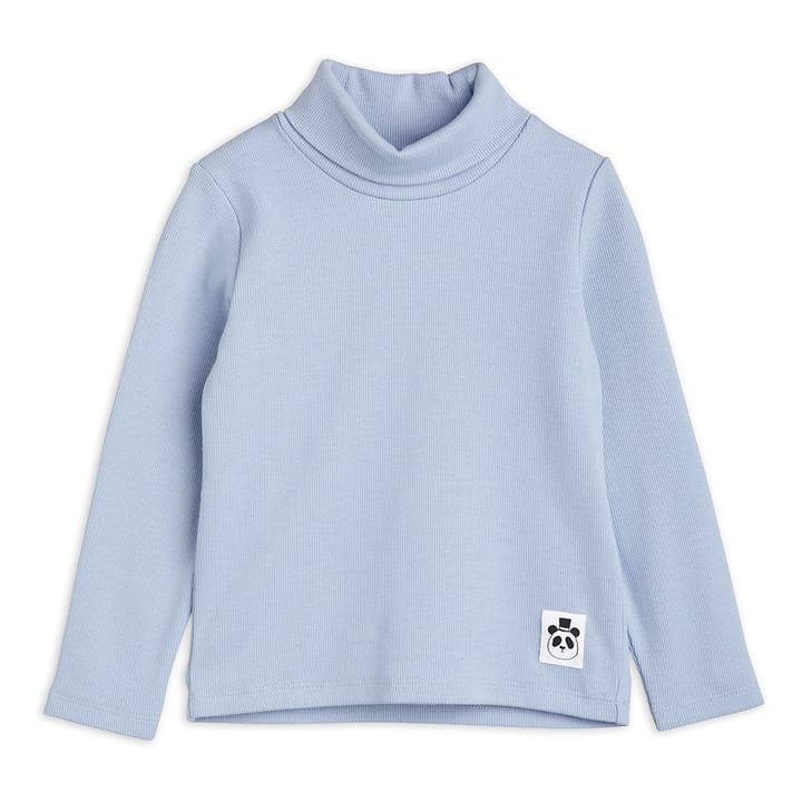 AW22 Solid Rib Turtleneck Ls Tröja - Blå Mini Rodini