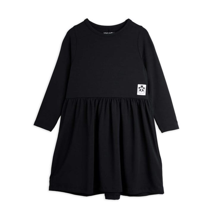 Basic Långärmad Klänning - Black Mini Rodini