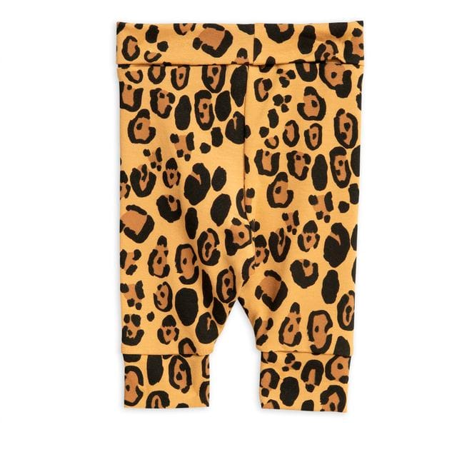 Basic Tencel Leopard Nb Leggings Beige Mini Rodini