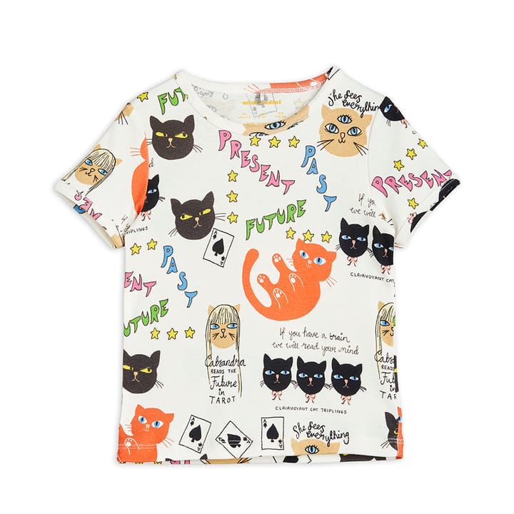 Pre AW22 Clairvoyant Cats Aop Ss Tee - Multi Mini Rodini