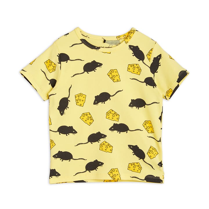 Pre AW22 Mouse Aop Ss Tee - Yellow Mini Rodini