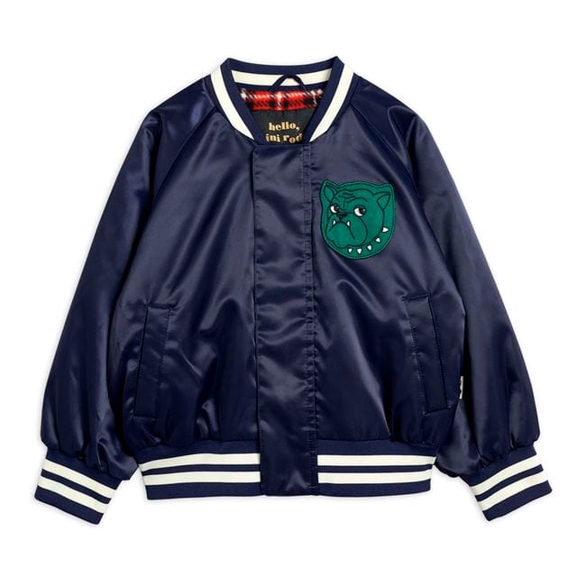 Pre SS21 Bulldog Baseball Jacket Navy Mini Rodini