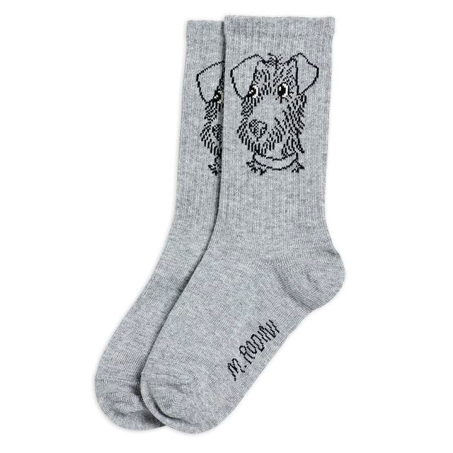 Pre SS21 Terrier Socks Grey Melange Mini Rodini