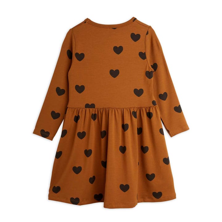 Basic Hearts Långärmad Klänning - Brown Mini Rodini