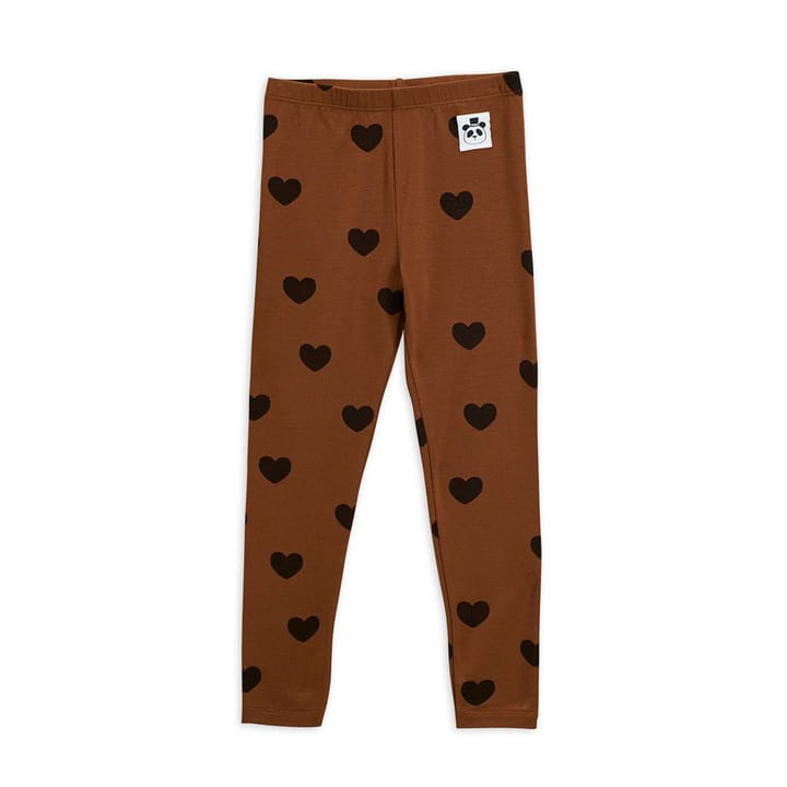 Basic Hearts Leggings - Brown Mini Rodini