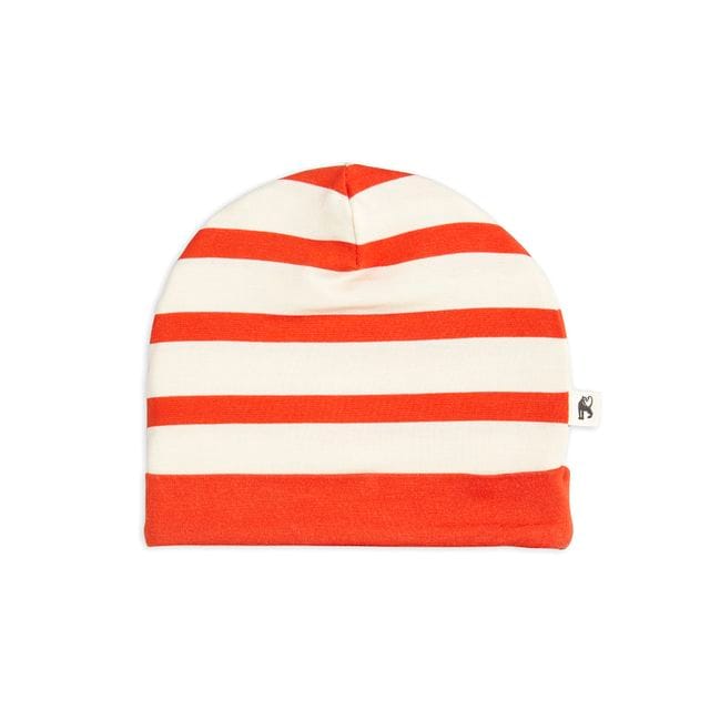 Pre Aw21 Randig Beanie Red Mini Rodini