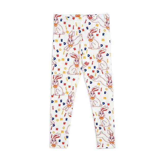 SS21 Mr Rabbit Aop Leggings Offwhite Mini Rodini