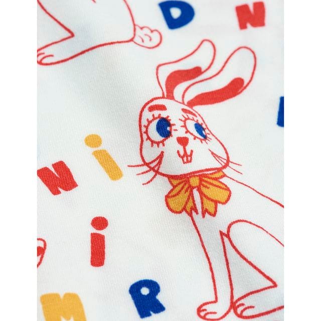 SS21 Mr Rabbit Aop Leggings Offwhite Mini Rodini