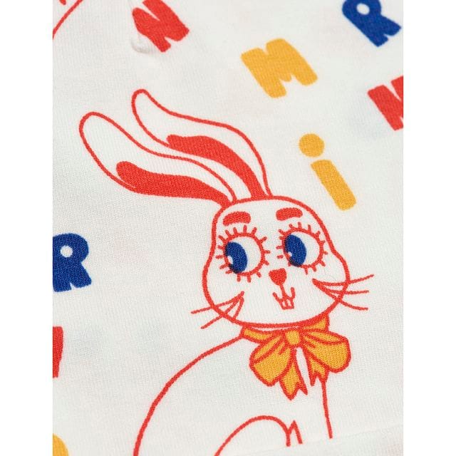 SS21 Mr Rabbit Aop Mössa Offwhite Mini Rodini