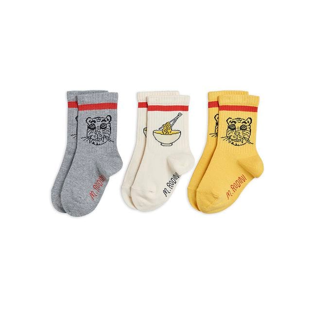 SS21 Tiger 3-Pack Strumpor Multi Mini Rodini