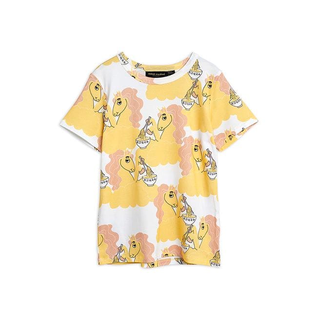 SS21 Unicorn Noodles Aop T-Shirt Yellow Mini Rodini