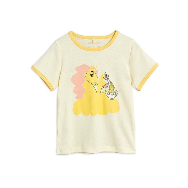 SS21 Unicorn Noodles T-Shirt Yellow Mini Rodini