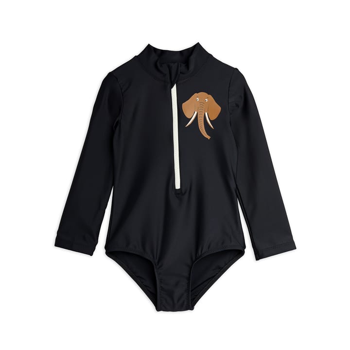 SS22 Elephant Sp Uv Ls Swimsuit - Black Mini Rodini
