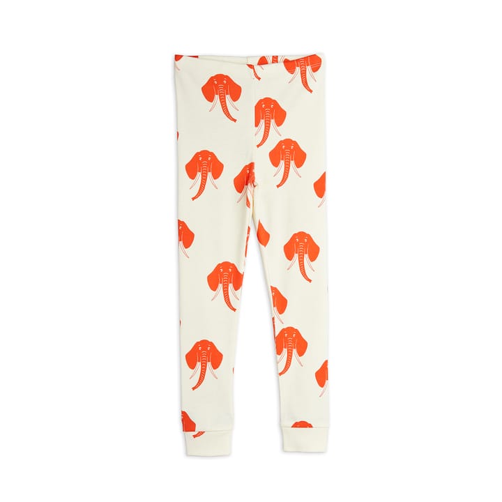SS22 Elephants Aop Leggings - Offwhite Mini Rodini
