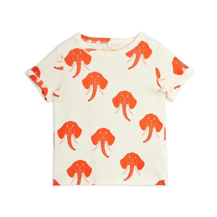 SS22 Elephants Aop Ss Tee - Offwhite Mini Rodini