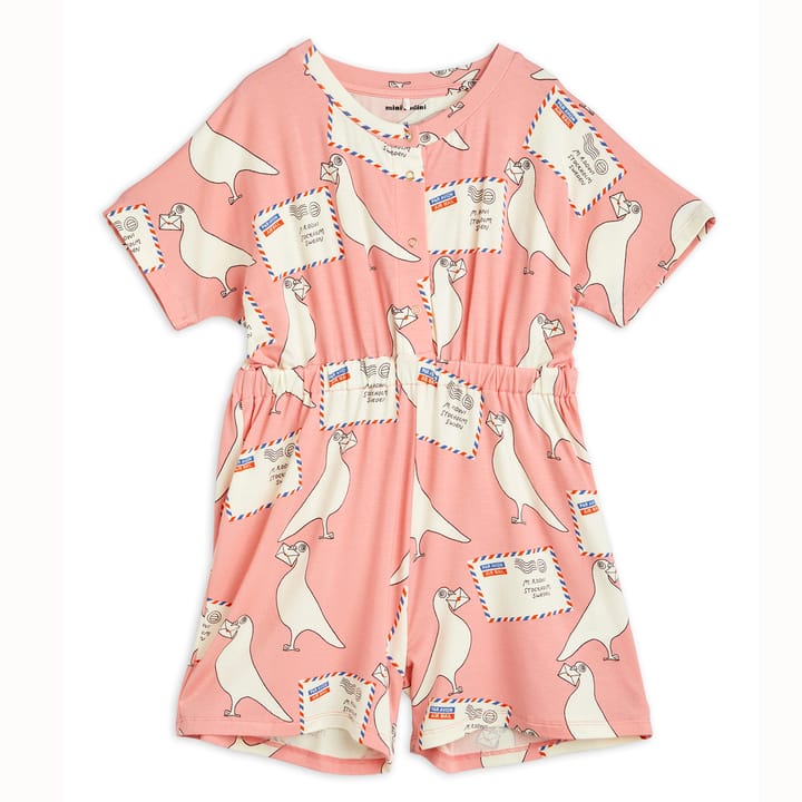 SS23 Summersuit Pigeons Tencel Aop Mini Rodini
