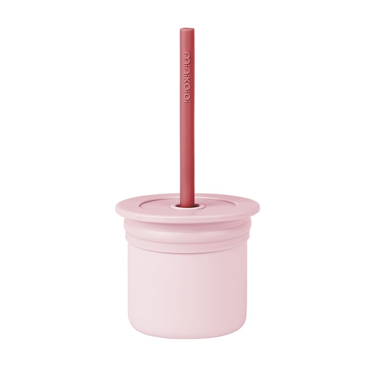 Drick- och Snacksset - Rosa/Vinröd Minikoioi