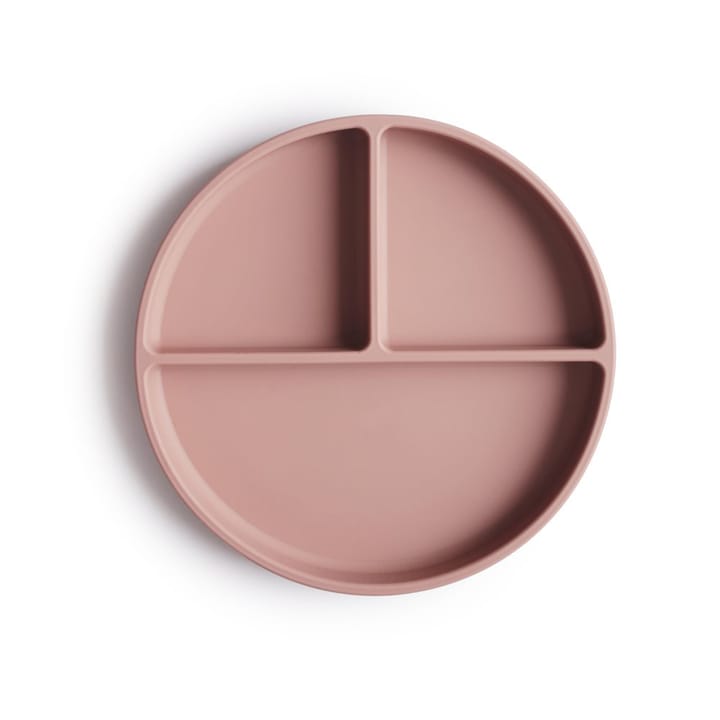 Indelad Tallrik Med Sugpropp - Blush Mushie
