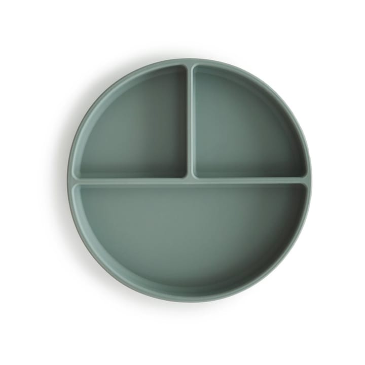 Indelad Tallrik Med Sugpropp - Cambridge Blue Mushie