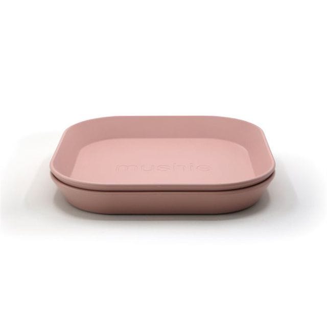 Mattallrik Kvadrat 2-Pack - Blush Mushie