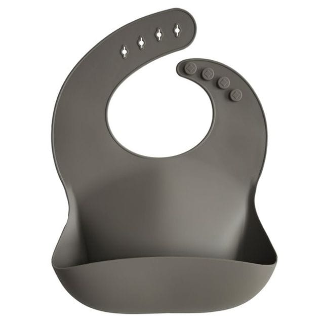 Silikon Haklapp Solid - Dove Grey Mushie