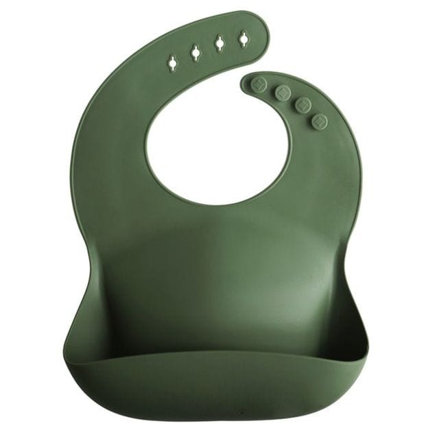 Silikon Haklapp Solid - Forest Green Mushie
