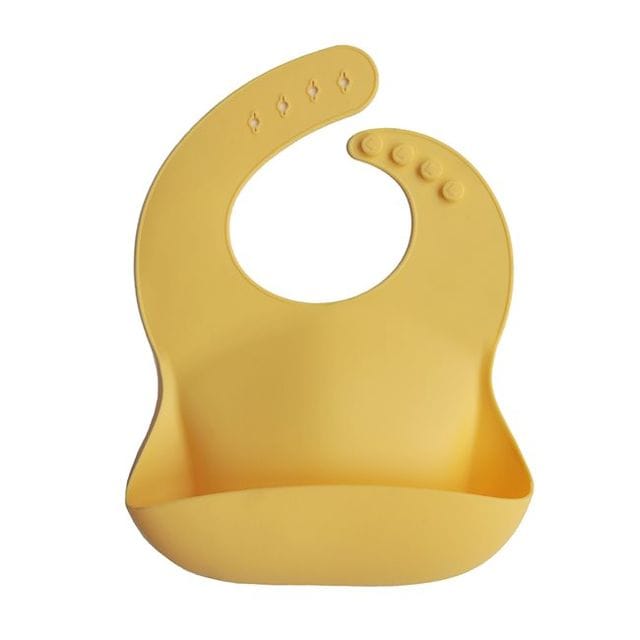 Silikon Haklapp Solid - Mineral Yellow Mushie