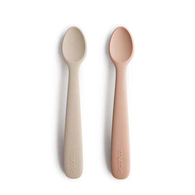 Silikonsked 2-pack - Blush/Shifting Sand Mushie