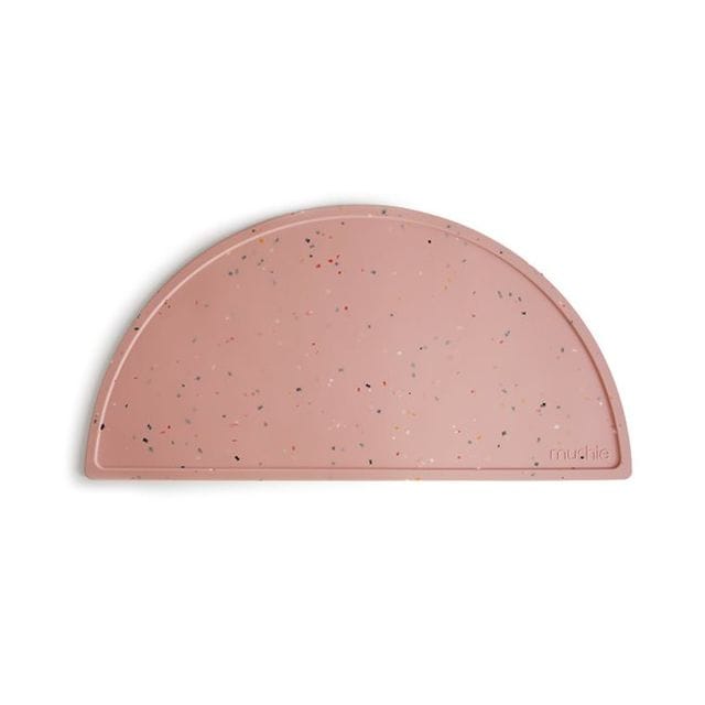 Silikonunderlägg - Powder Pink Confetti Mushie