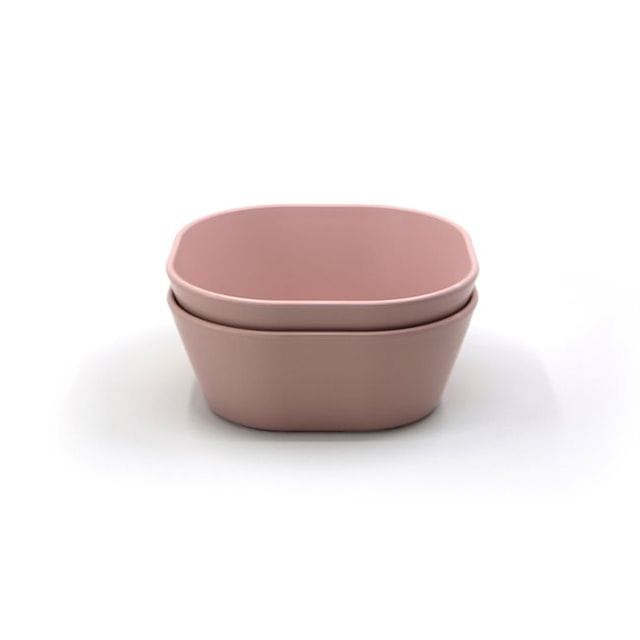Skål Kvadrat 2-Pack - Blush Mushie
