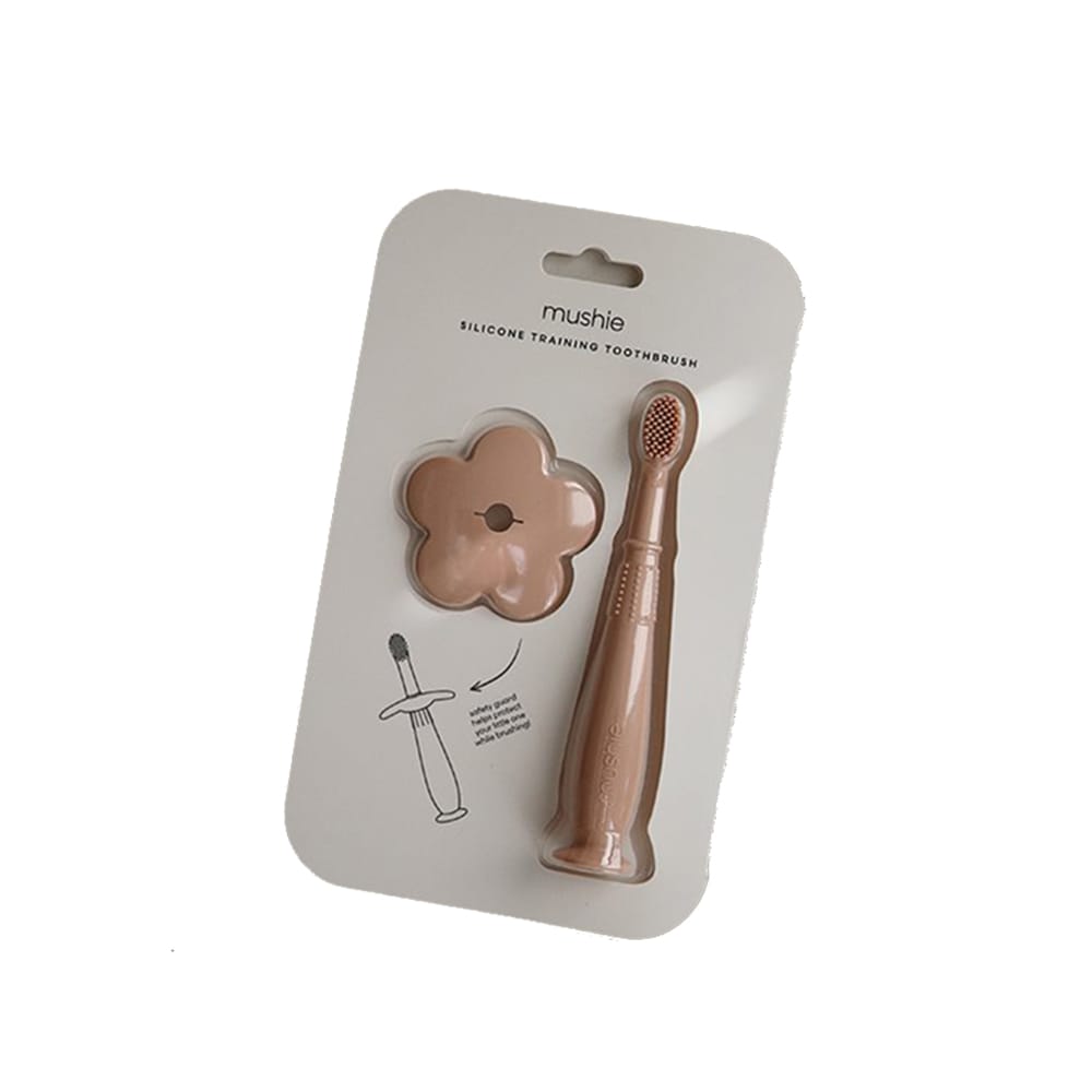 Tandborste Silikon Blomma - Blush Mushie