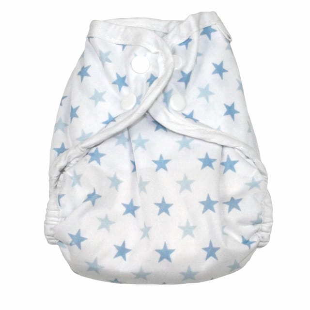 Tygblöja Stl 2 6m+ - Blue Stars MuslinZ