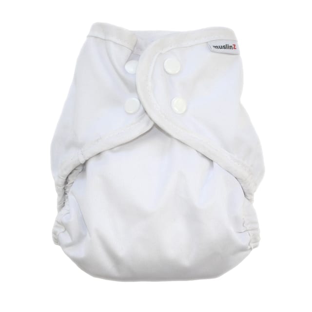 Tygblöja Stl 2 6m+ - White MuslinZ