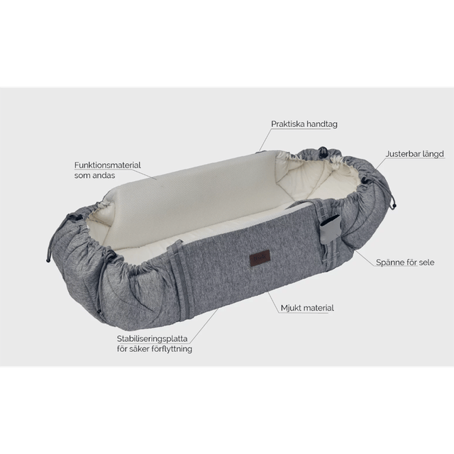 Babynest SleepCarrier Vol 2 - Morning Grey Najell