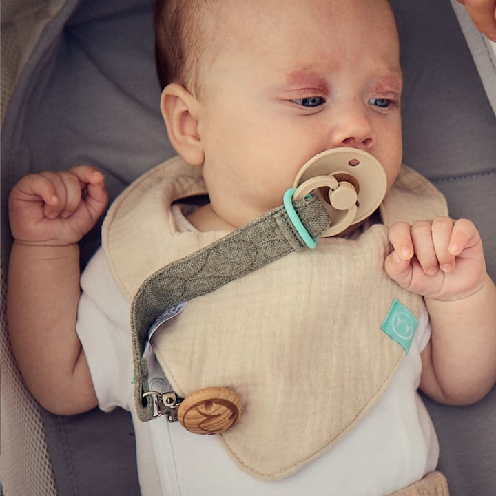 Bib 2-pack - Leopard Brown/ Ivory White Najell