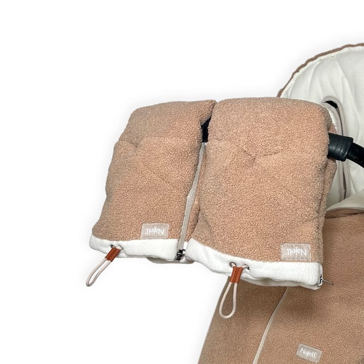 Handvärmare Med Dragkedja - Teddy Beige Najell