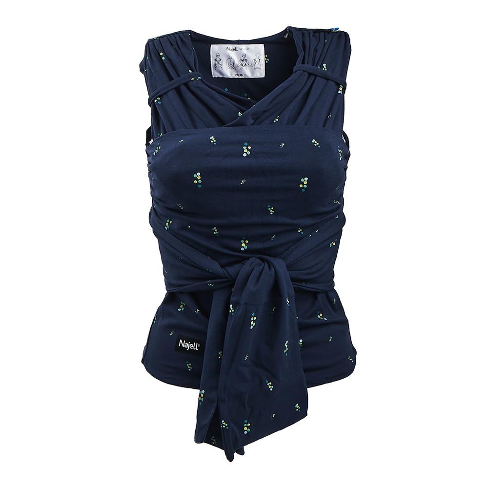 Najell Wrap Bärsjal Eucalyptus Navy Blue