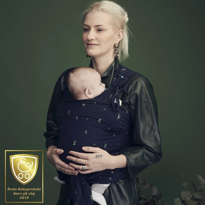 Wrap Bärsjal - Eucalyptus Navy Blue Najell