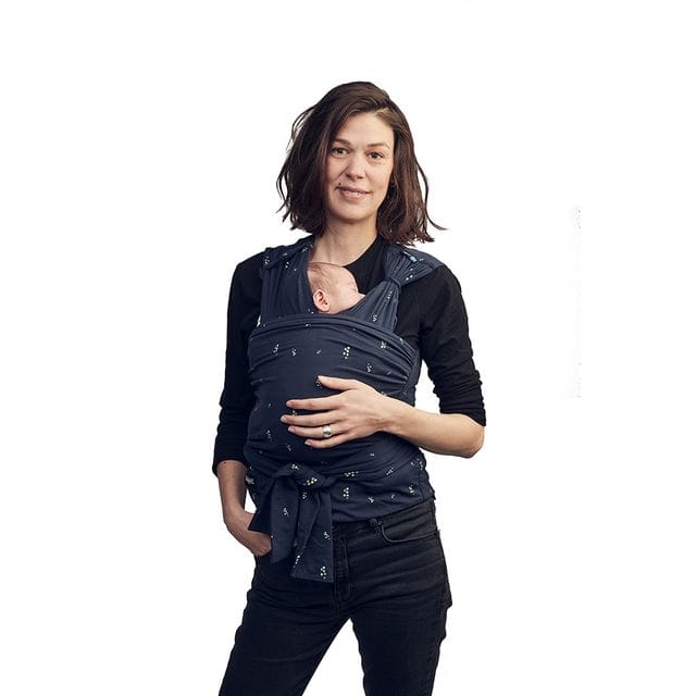 Wrap Bärsjal - Eucalyptus Navy Blue Najell
