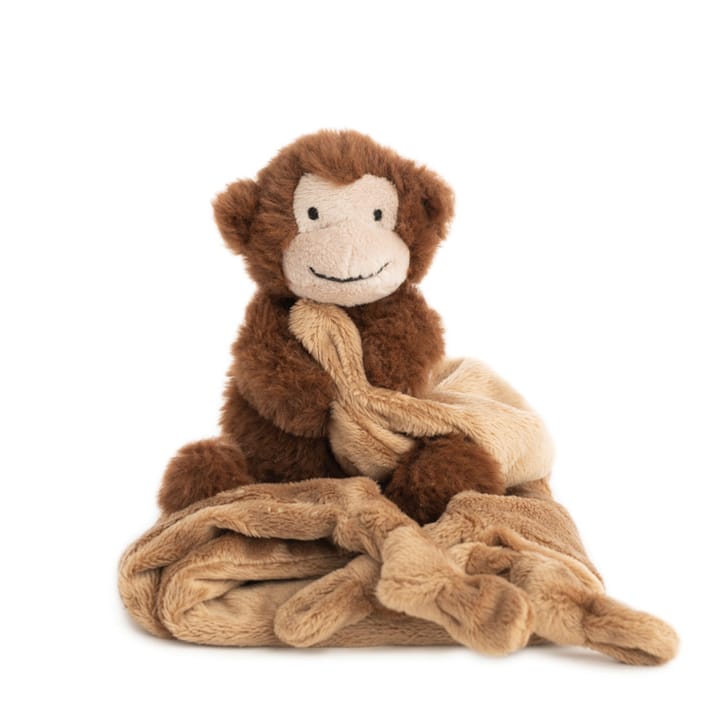 Gosedjur Med Snuttefilt Apa - Mocca Brown NatureZOO