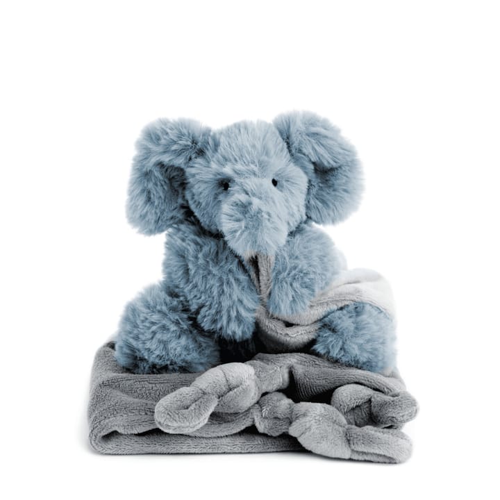Gosedjur Med Snuttefilt Elefant - Dusty Navy NatureZOO