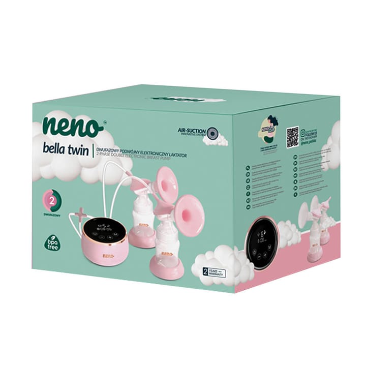 Bröstpump Elektrisk Bella Dubbel - Rosa NENO