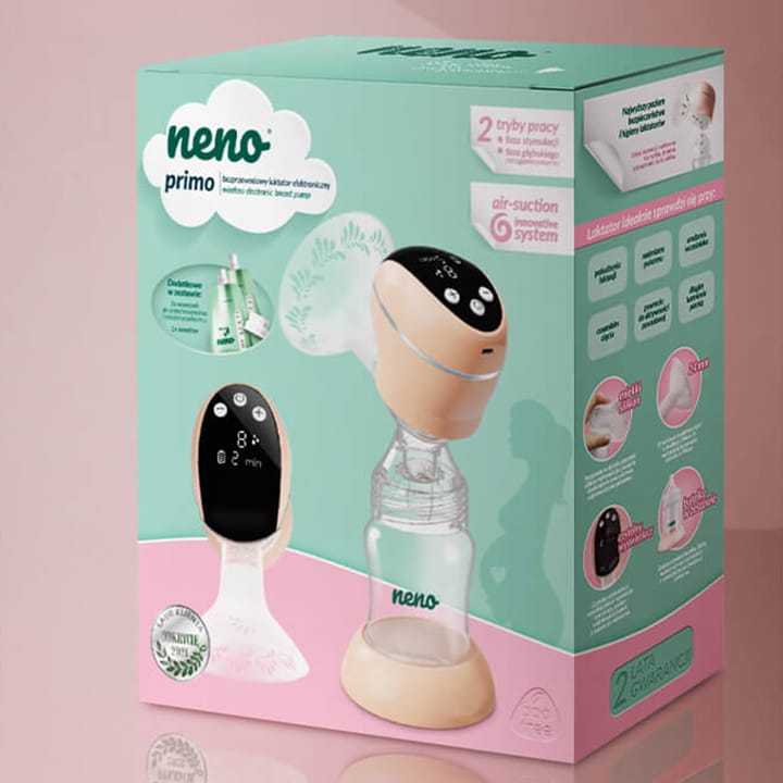 Bröstpump Elektrisk Singel Primo - Rosa NENO